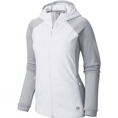 Chaquetas Mountain Hardwear Pyxis Stretch Hooded Mujer - Blancas / Gris - Chile ZQI562189